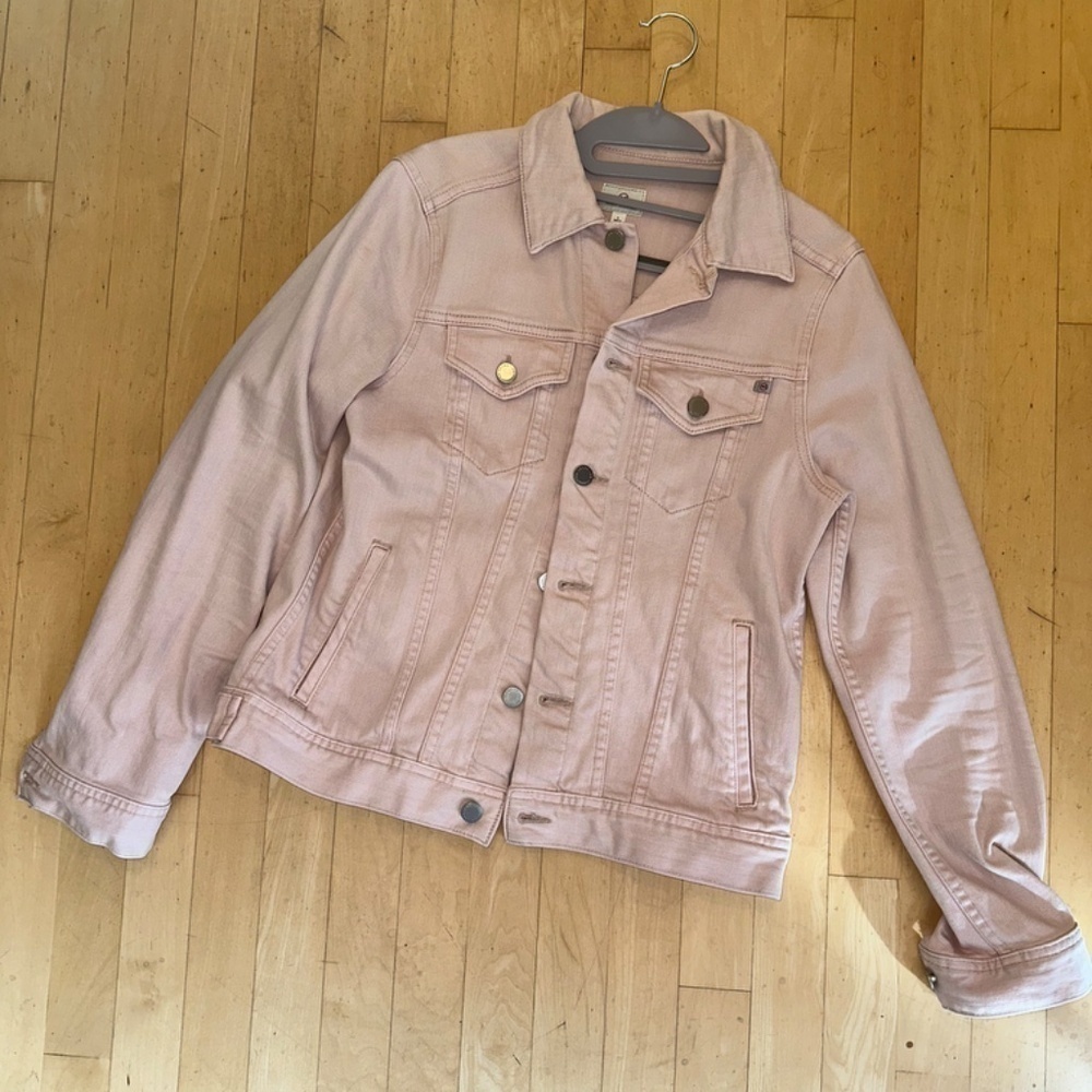 AG Adriano Goldschmied Nancy Rosy Rouge Jean Jacket, Large CB2082 - Picture 3 of 7